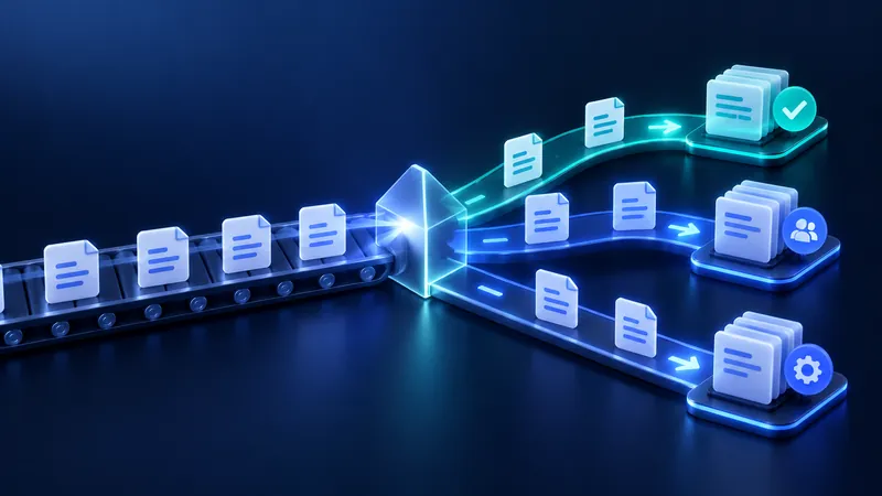 Claims documents sorted into the right lanes